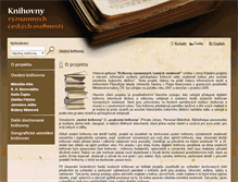 Tablet Screenshot of osobniknihovny.cz